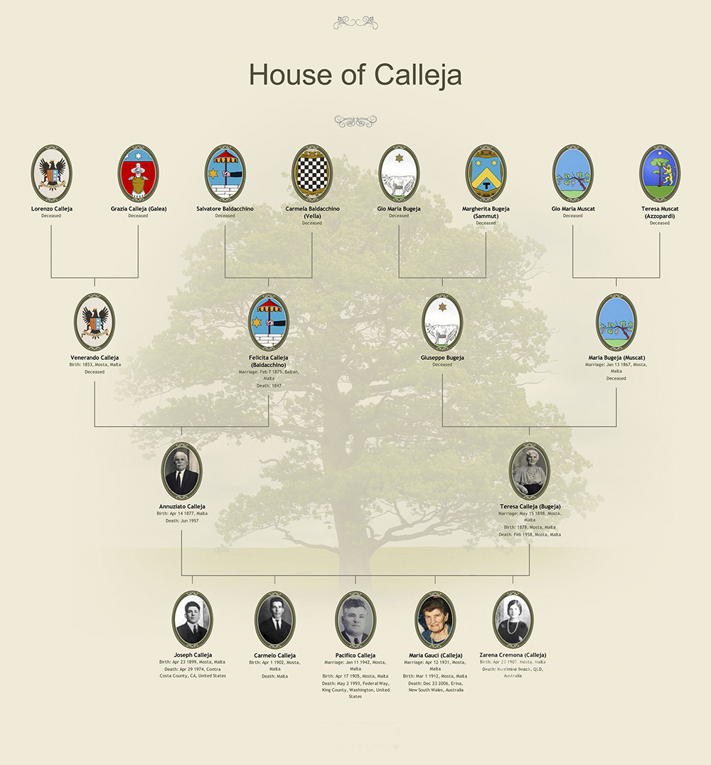 Calleja's Family Tree