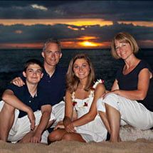 Sunset Family Photography at Secret beach at the Koolina Resort Oahu