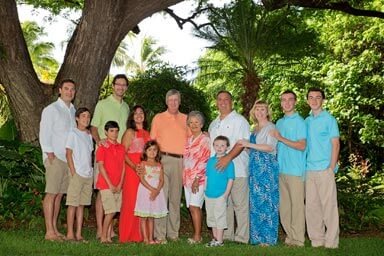 Sunset Family Portrait Photography Waikiki