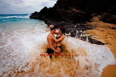 Honeymoon Couples Photography Eternity Beach Oahu