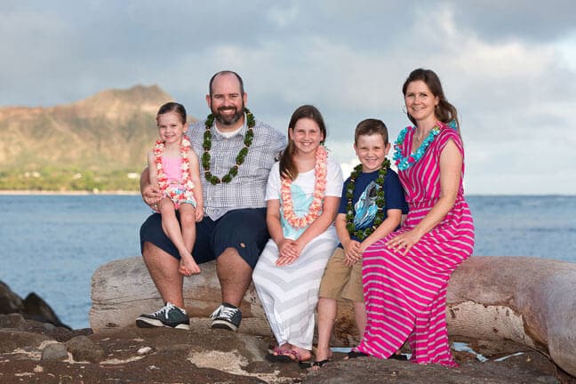 Magic Island Family Portrait Honolulu, Hawaii