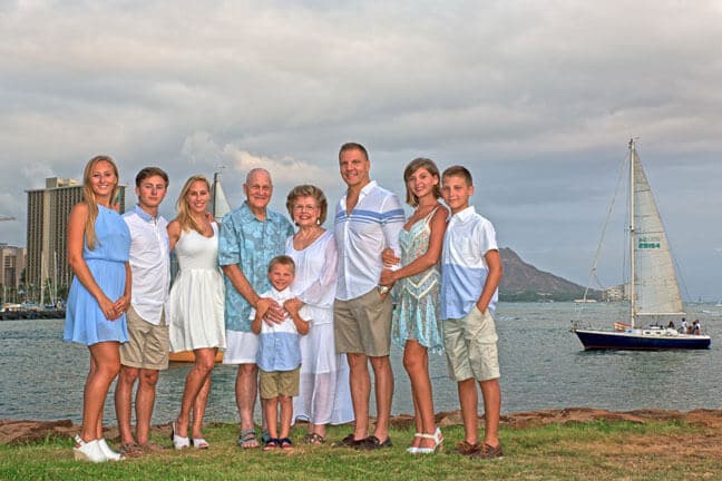 Magic Island, Family Portrait Photography Honolulu, Hawaii