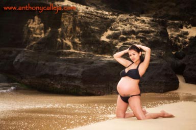 Maternity photography Eternity Beach Oahu 