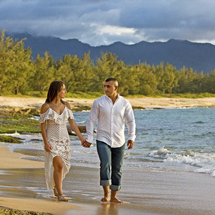Sunset Couples Photography at Papailoa beach, North Shore, Oahu, HI 96712