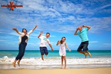 Honolulu Beach Jump Shots