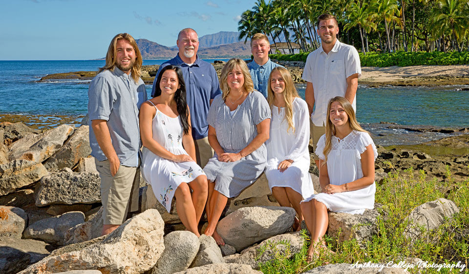 Oahu Family Portrait Photography - Secret Beach koolina Resort, Oahu, Hawaii