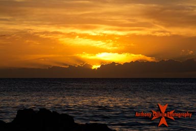 Oahu Seascape Photography, Sunset at Secret Beach, KoOlina Resort, Oahu, Hawaii