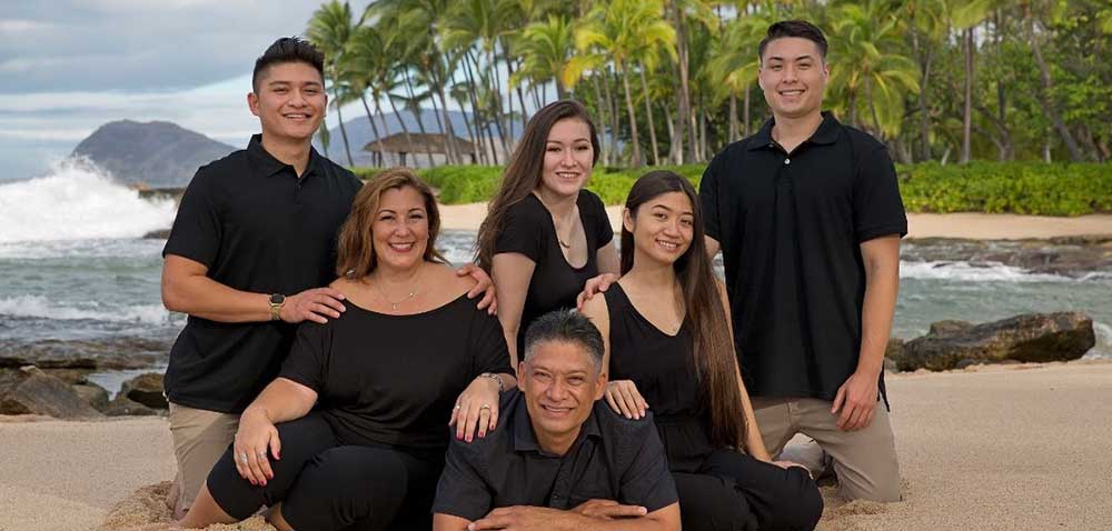 Sabla Family Portrait - Secret Beach, KoOlina Resort, Oahu Hawaii 