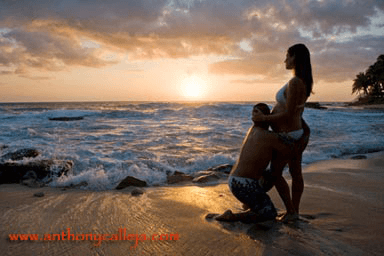 hands making a heart on the belly, Kapolei Maternity Photography, secret beach