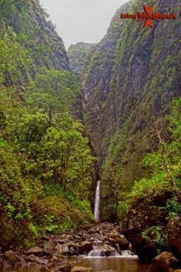 Sacred Falls Hauula waterfalls Oahu Hawaii