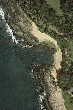 Google Map Secret Beach, Koolina