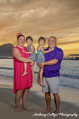 Sunrise Family Photography, Waikiki Beach 