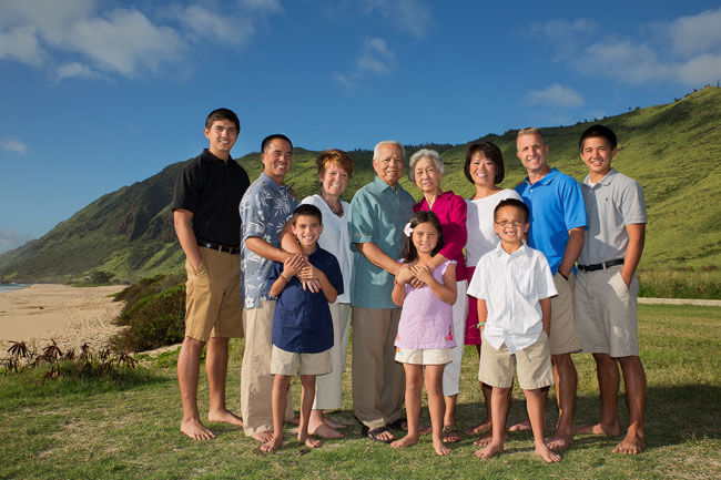 Yokahama Beach Family Portrait Oahu Hawaii