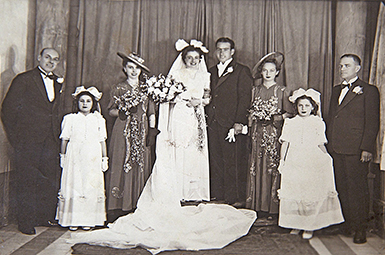 Wedding portrait of my mother's brother Antoninu "Ninu" Caruana and Rita Caruana