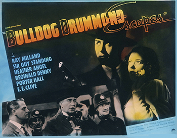 Bulldog Drummond Escapes: Captain Drummond saves Phyllis, a woman, who suddenly jumps in front of his car. Later, she asks him to help her from a dangerous situation. (1937)