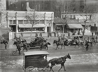 "This photograph of Childs Restaurant, taken around 1921, holds deep personal significance. It was here that my father, Pacifico Calleja, alongside his brothers Joe and Carmnu, and their father, my grandfather Lonzu Calleja, all worked. Like so many immigrants of the era, they contributed their hard work and dedication to one of America's earliest and most iconic restaurant chains. Childs was more than just a workplace—it was a stepping stone for families like ours, striving to build a better life in a new country. Their shared experience at Childs speaks to the resilience, unity, and determination that defined their generation."