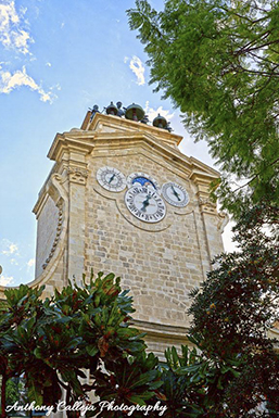 Clock Tower of Grand Master's Palace, Valletta, Malta