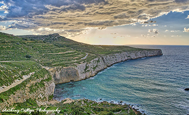 Dingli cliffs are located on Malta's western coast just off the picturesque village of Dingli. They offer panoramic coastal views and are 253 metres above sea