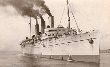 My father Pacifico Calleja traveled with his father Annunziato Calleja to America for the first time aboard the Empress of Asia in 1921.