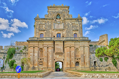 The Notre Dame Gate, also known as the Notre Dame de la Grace Gate (Italian: Porta della Maria Vergine delle Grazie), the Cottonera Gate, the Żabbar Gate (Maltese: Il-Mina ta' Ħaż-Żabbar) or Bieb is-Sultan (Maltese for "King's Gate"), is the main gate of the Cottonera Lines, located in Cottonera, Malta. The gate was built in 1675 in the Baroque style, and it is currently used as the headquarters of the heritage organization Fondazzjoni Wirt Artna.
