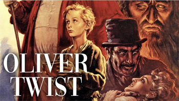 Oliver Twist: When 9-year-old orphan Oliver Twist (John Howard Davies) dares to ask his cruel taskmaster, Mr. Bumble (Francis L. Sullivan), for a second serving of gruel, he's hired out as an apprentice. Escaping that dismal fate, young Oliver falls in with the street urchin known as the Artful Dodger (Anthony Newley) and his criminal mentor, Fagin (Alec Guinness). When kindly Mr. Brownlow (Henry Stephenson) takes Oliver in, Fagin's evil henchman Bill Sikes (Robert Newton) plots to kidnap the boy. 1948