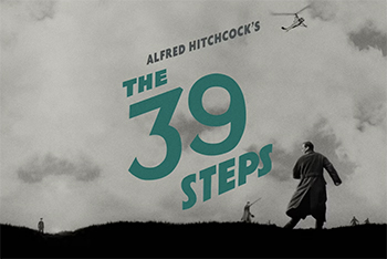 The 39 Steps: The 39 Steps is a 1935 British spy thriller film directed by Alfred Hitchcock, starring Robert Donat and Madeleine Carroll. It is loosely based on the 1915.
