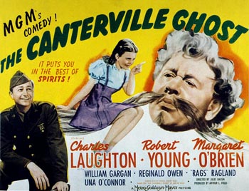 The Canterville Ghost: When Sir Simon de Canterville (Charles Laughton) flees a joust in fear and retreats to the family castle, his father traps Simon and curses him to haunt the estate until a descendant restores the family honor with an act of bravery. Hundreds of years later, Cuffy Williams (Robert Young), an American soldier stationed at the castle, discovers from young Lady Jessica (Margaret O'Brien) that he is a relative. Cuffy hopes to free Simon from his curse by demonstrating courage in the face of duress.
