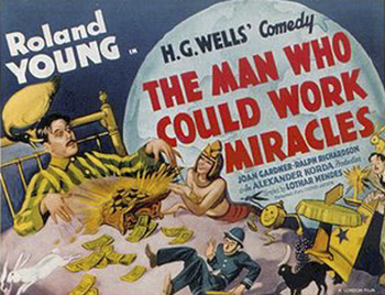 The Man Who Could Work Miracles Based on the H.G. Wells story, this film centers on George Fotheringay (Roland Young), a retired man who receives nearly limitless power from a group of supernatural beings. At first George is amazed by the powers, but also worries about how to use them properly. Advised by Mr. Maydig (Ernest Thesiger), George attempts to end war and disease. However, after using his powers for selfish purposes, George finally comes to a decision about the best way to deploy his abilities.