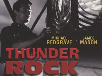 Thunder Rock: As the 1940s approach, British reporter David Charleston (Michael Redgrave) tries to alert the public to the political unrest that he believes is leading to another war with Germany -- but no one listens to him. So David gives up, retiring to a small town in the American Midwest, where he works as a lighthouse watchman. There he is visited by the ghosts of 19th-century ship captain Joshua Stuart (Finlay Currie) and his passengers, who try to persuade David to make a difference while he is alive. (1942)